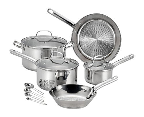 12-Piece T-fal Performa Stainless Steel Dishwasher Safe Oven Safe Cookware Set