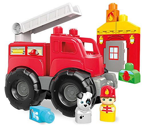 Mega Bloks Fire Truck Rescue Building Set