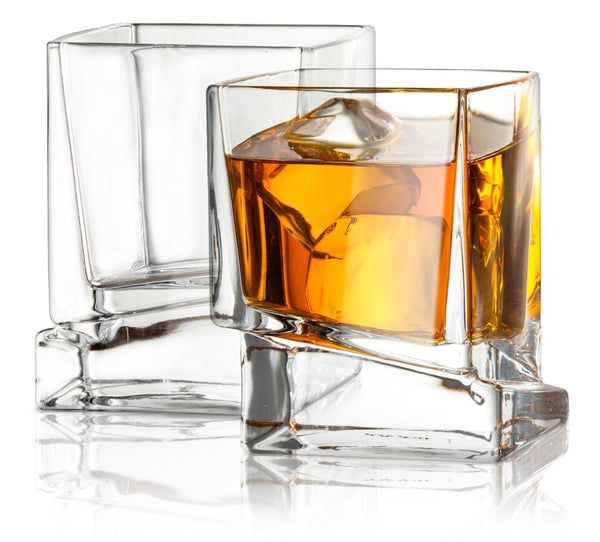 Set of 2 Square Whiskey Glasses