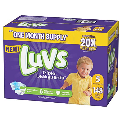 One Month Supply Luvs Diapers