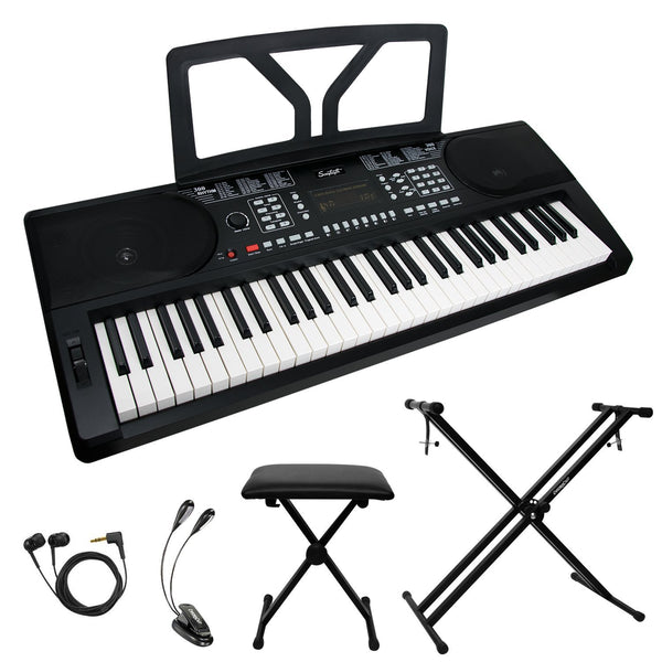 61-Key Portable Keyboard with Accessories