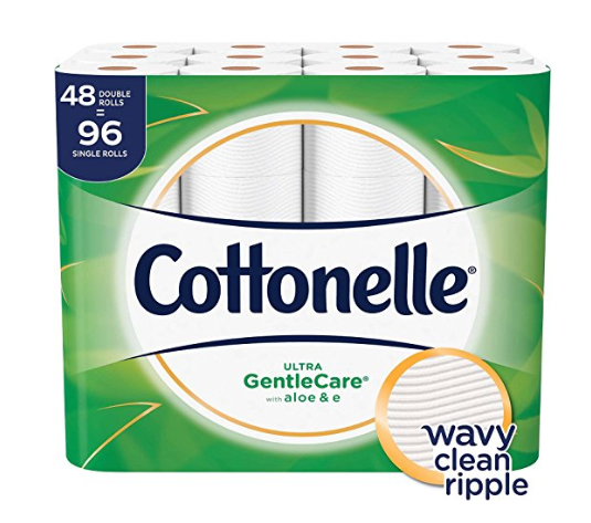 48 Double Rolls (96 Regular Rolls) Cottonelle Ultra GentleCare Toilet Paper