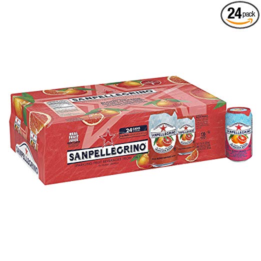 24-Pack of 11.15oz San Pellegrino Sparkling Fruit Beverage (Blood Orange)