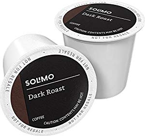 100 cápsulas de café Solimo K-Cup (tostado oscuro o francés)