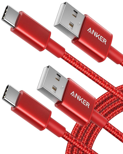 Paquete de 2 cables Anker Premium Nylon USB-C a USB-A de carga rápida tipo C