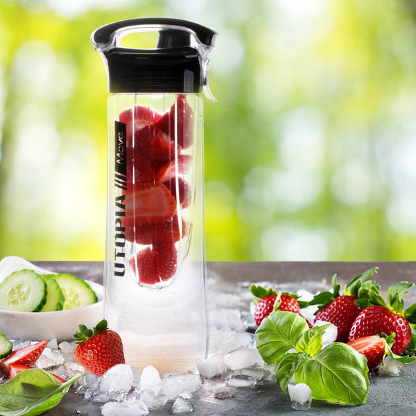 Fruit infuser water bottle