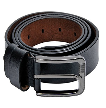 Black leather belt