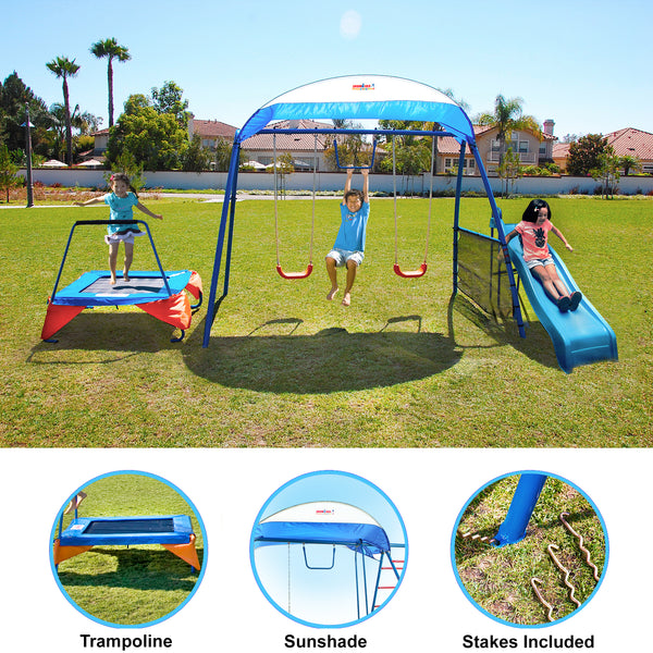 IronKids Inspiration 250 Fitness Playground Metal Swing Set