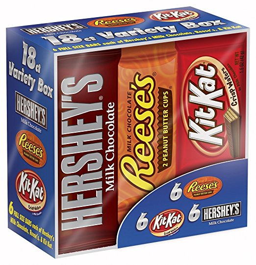 18 Variety Hershey Candy Bars