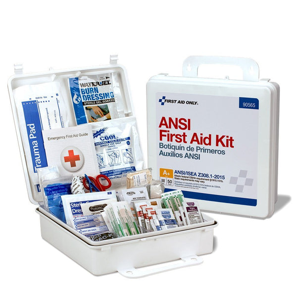 First Aid Only ANSI 2015 Compliant 50 Person Bulk Class A+, First Aid Kit