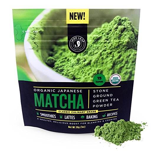 Polvo de té verde Matcha de hoja de jade - USDA orgánico