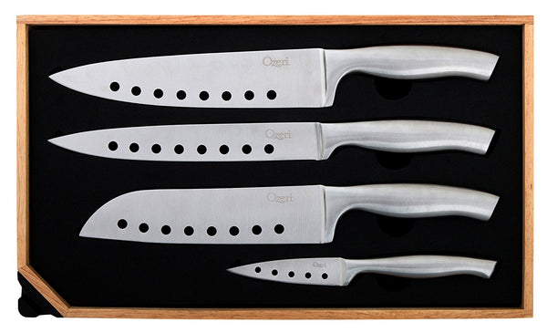 5-Piece Stainless Steel Knife and Sharpener Set