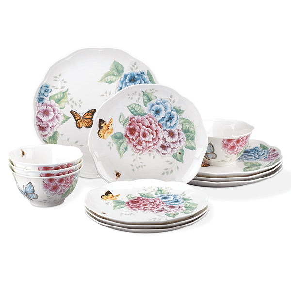 Lenox 12 Piece Butterfly Meadow Hydrangea Set