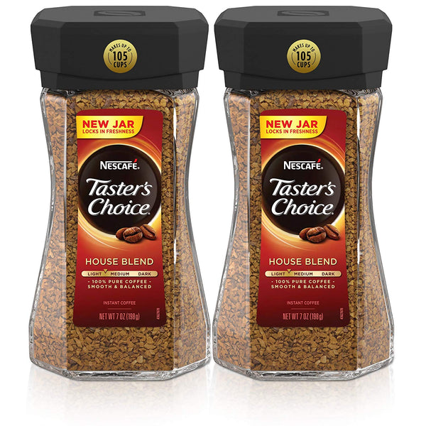 Paquete de 2 café instantáneo Nescafe Taster's Choice House Blend