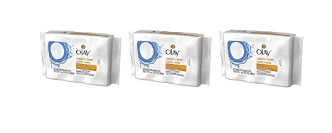 3 packs of Olay Clearly Clean Face Wipes - 20 count