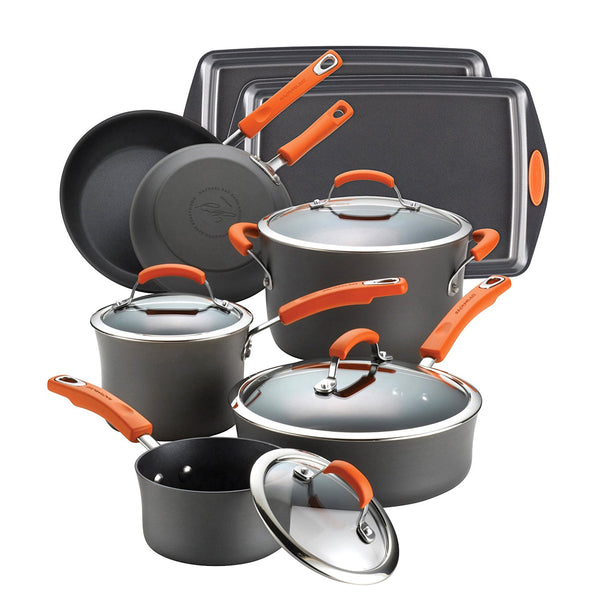 Rachael Ray Hard Anodized II Nonstick 12-Piece Set