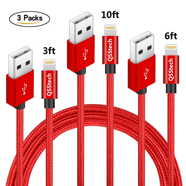 Pack Of 3 iPhone Lightning Cables