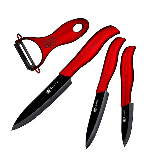 3 knives with 1 peeler