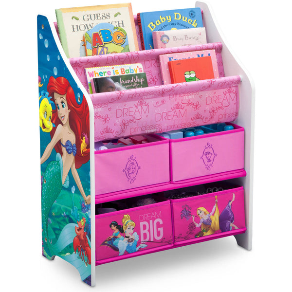 Organizador de libros y juguetes de princesas Disney de Delta Children