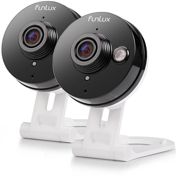 Juego de 2 cámaras de seguridad para el hogar inteligentes inalámbricas Funlux 720p HD WiFi