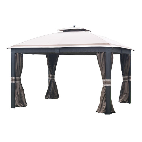 Sunjoy Replacement Canopy Set (Deluxe Fabric) for 10x12ft Wicker Gazebo