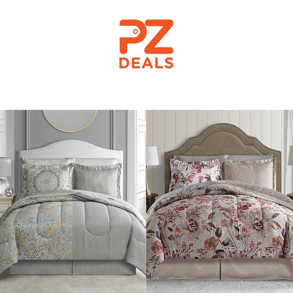 8 piece reversible bedding sets - 33 styles