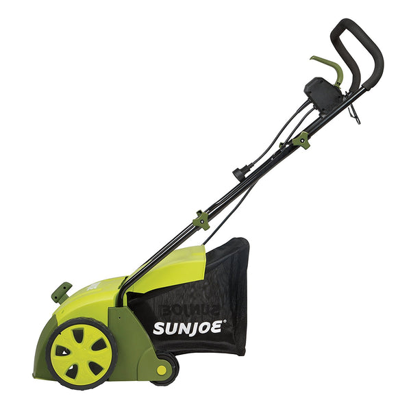 Sun Joe 12.6" Electric Scarifier Plus Lawn Dethatcher with Collection Bag