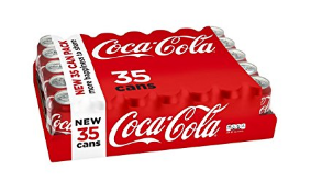 35 cans of Coca-Cola