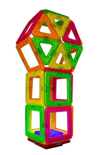 Juego de luz negra de neón Magformers (28 piezas)