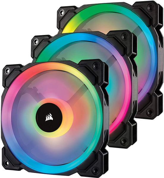 Ventiladores LED de bucle de luz dual RGB de 120 mm Corsair serie LL