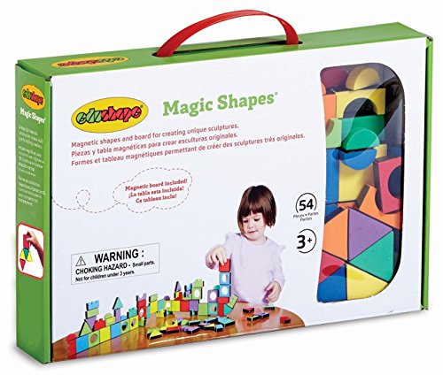 Bloques de construcción magnéticos de espuma Edushape Magic Shapes, 54 piezas