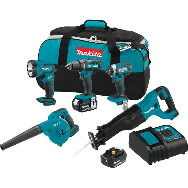 Makita 18V LXT Lithium-Ion Cordless 5 Piece Combo Kit