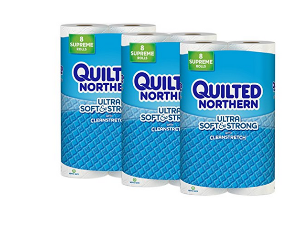 24 Quilted ultra soft toilet paper rolls