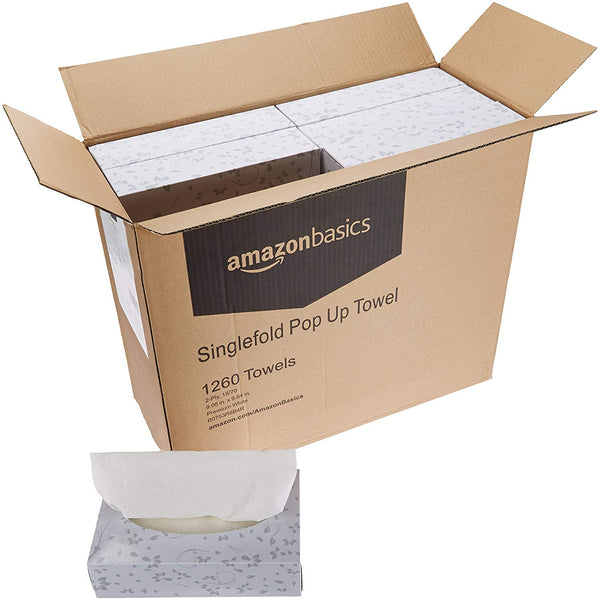 18 Boxes of AmazonBasics Paper Towels