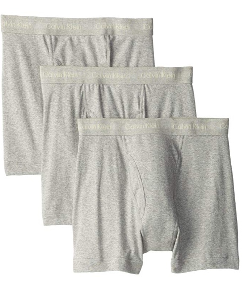 Pack de 3 calzoncillos tipo bóxer Calvin Klein Cotton Classics para hombre (mediano)