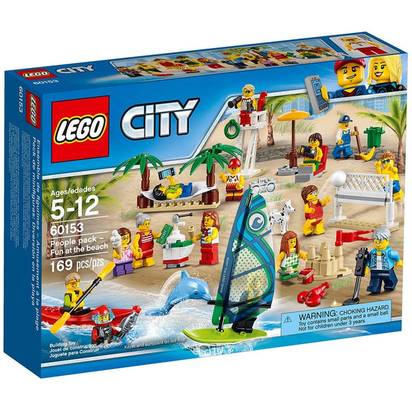 Paquete LEGO City Town People: kit de construcción Diversión en la playa (169 piezas)