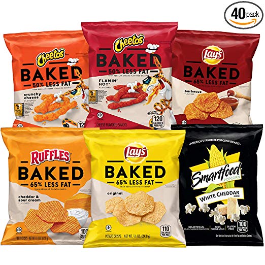 Paquete variado de mezcla horneada y reventada Frito-Lay de 40 unidades