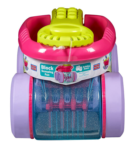 Mega Bloks Block Scooping Wagon Juego de construcción rosa