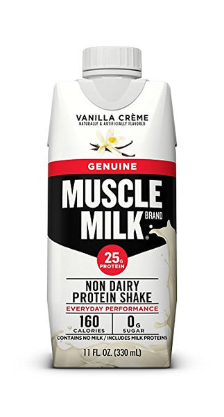 12-Pack 11oz Muscle Milk 25g Protein Shakes (Vanilla Crème)