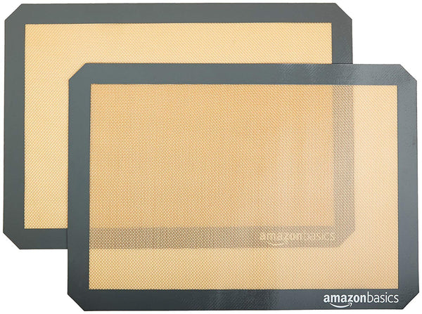 2-Pack AmazonBasics Silicone Baking Mats