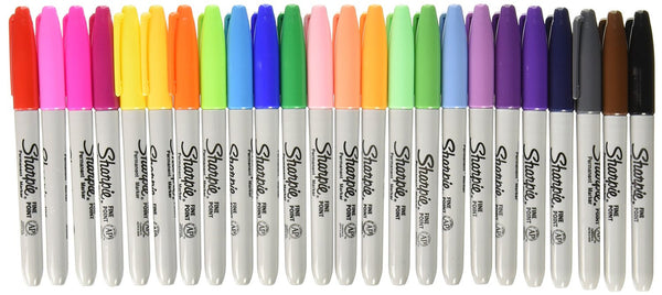 Pack of 24 assorted Sharpie markers