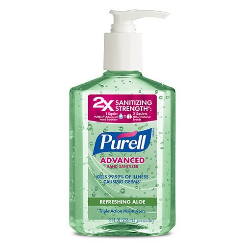 Desinfectante de manos instantáneo Purell con aloe (paquete de 6)