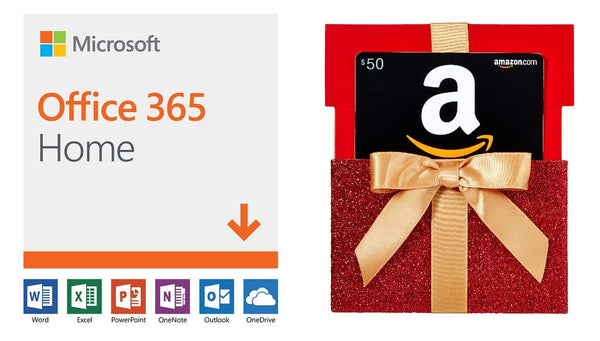 Microsoft Office 365 Home | 12-month subscription + $50 Amazon gift card