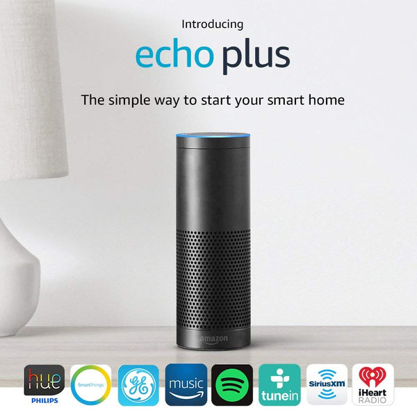 Echo Plus reacondicionado certificado con concentrador incorporado - Negro