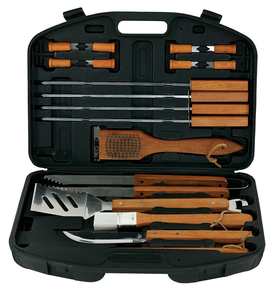 Mr. Bar-B-Q 18 piece barbecue set with case