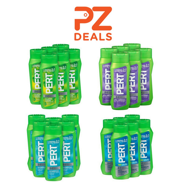 6 Bottles of Pert  2 in 1 Shampoo & Conditioner