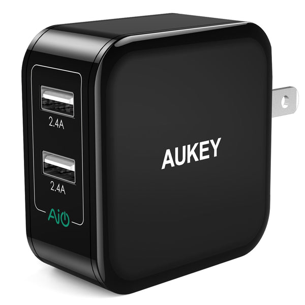 Cargador de pared USB de 2 puertos AUKEY