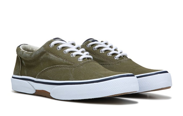 Men's Sperry Halyard Sneakers in Olive (various sizes)