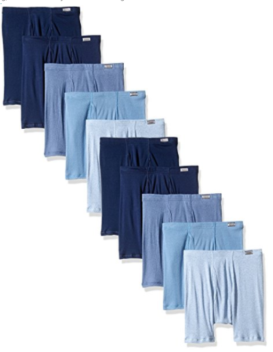 Pack of 10 Hanes men's FreshIQ comfort soft boxer briefs