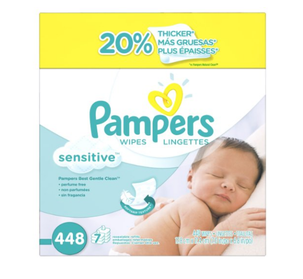 Paquete de 448 toallitas sensibles Pampers